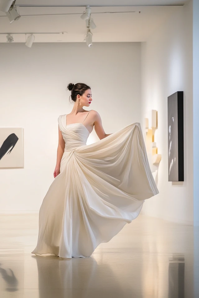 The Art of Draping: Wearing Asymmetrical and Draped Clothing Elegantly