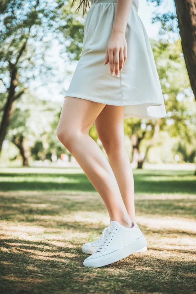 Classic White Sneakers: Versatile Footwear for Everyday Wear - photo 2