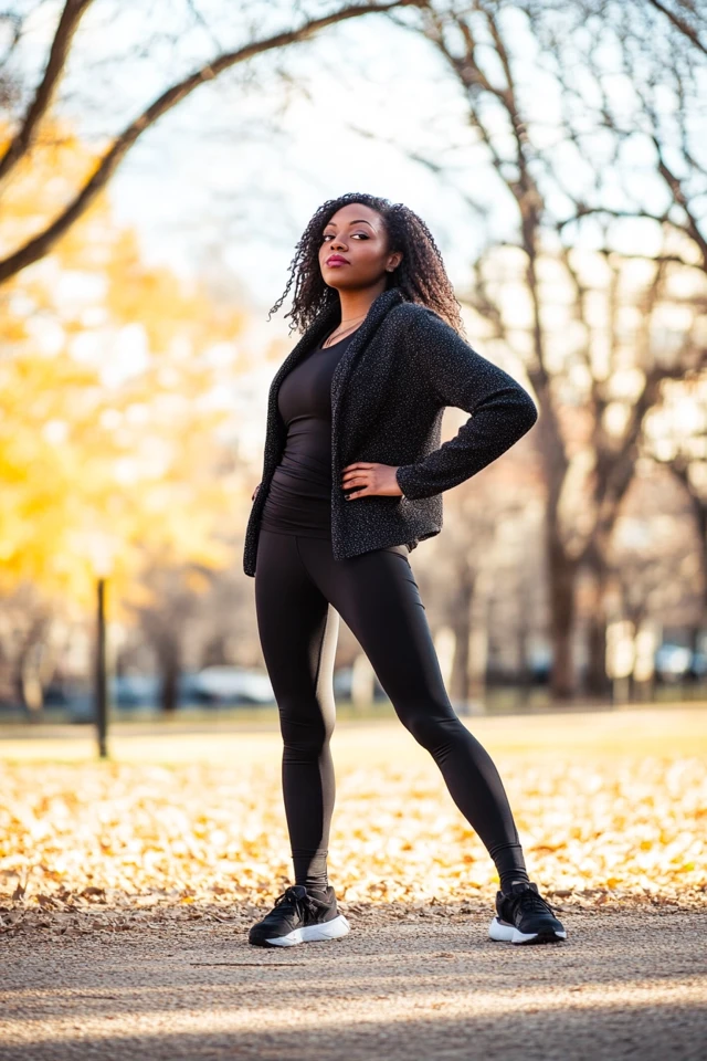 Versatile Black Leggings: From Athleisure to Street Style - photo 4
