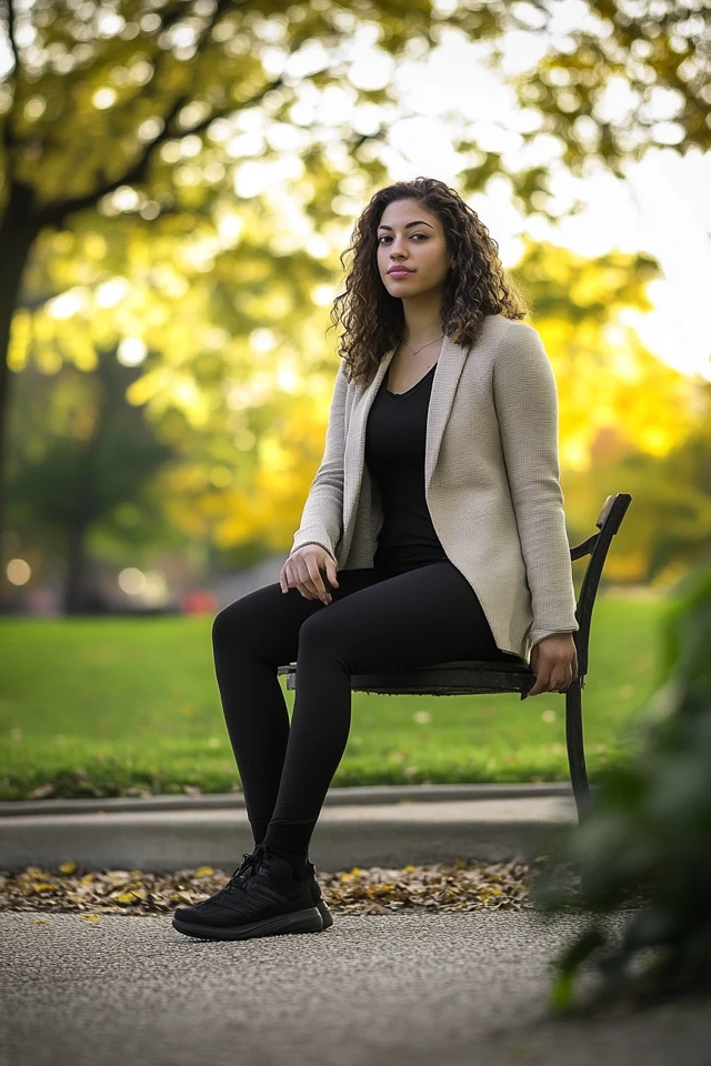 Versatile Black Leggings: From Athleisure to Street Style - photo 7