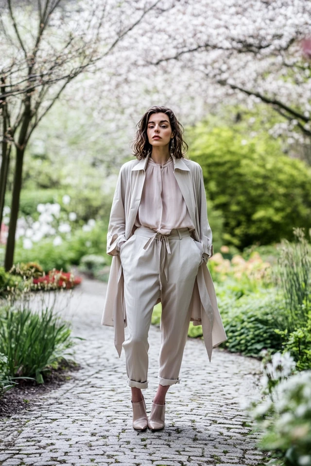 Spring Layering Mastery: Combining Light Fabrics for Unpredictable Weather - photo 12