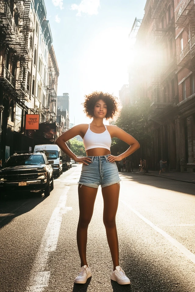 Summer Shorts Styles: Denim, Linen, and High-Waisted Trends - photo 10