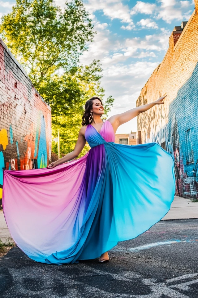 Ombre and Gradient Fashion: Clothing with Color Transitions - photo 12