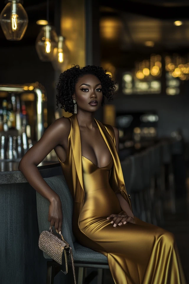 Mixing Silk and Metallics for Glamorous Evening Looks - photo 4