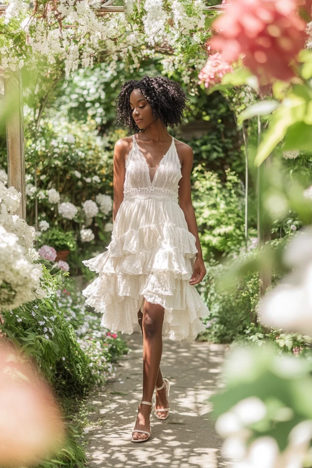 Textured Linen and Lace Dresses for Spring Weddings - photo 5