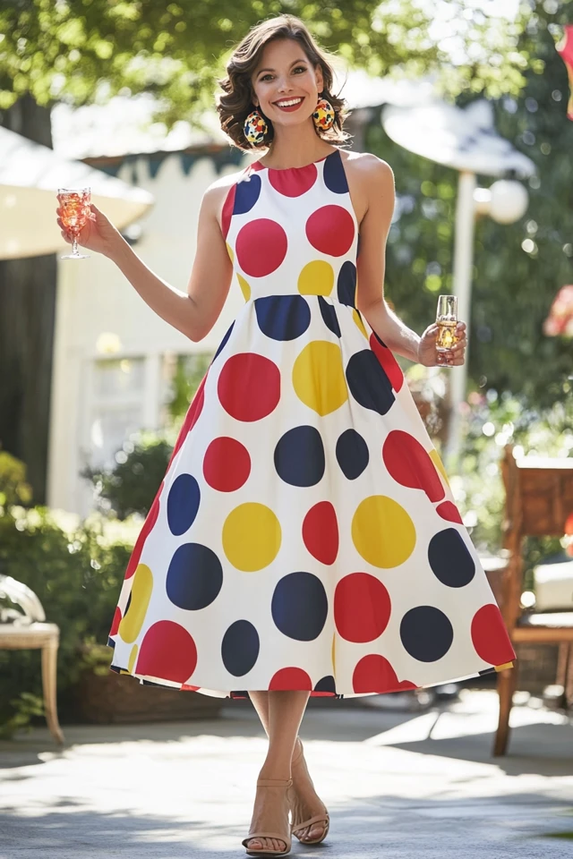 Bold Polka Dots in Summer Party Dresses: Making a Timeless Statement - photo 5