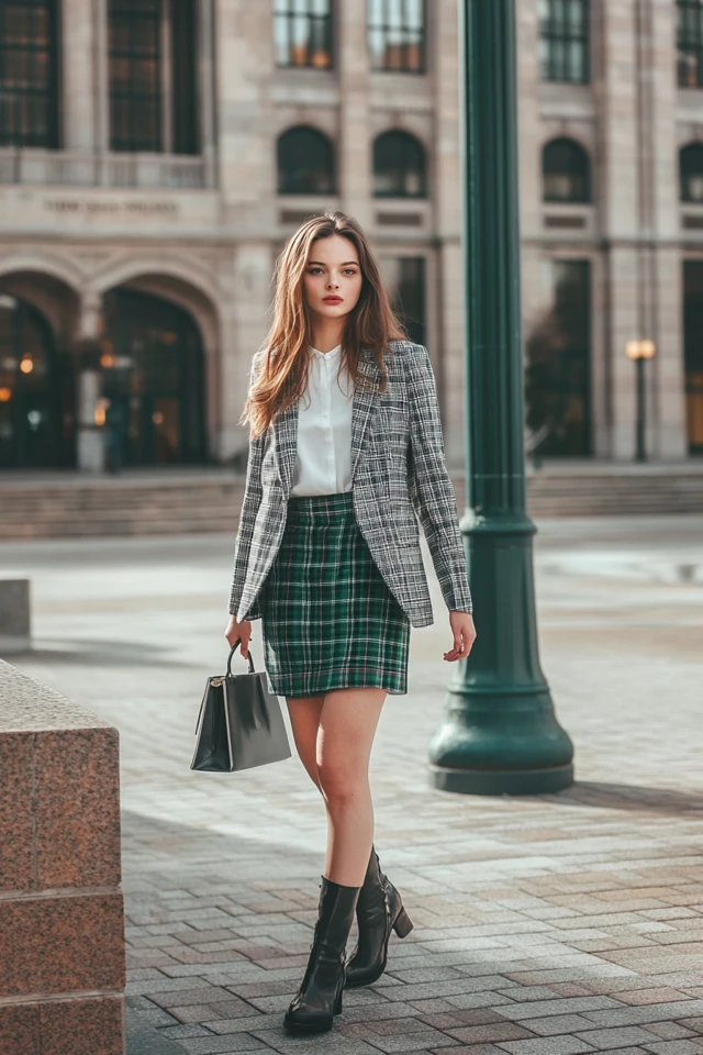 Preppy Plaid Skirts and Blazers for Back-to-School Vibes - photo 5