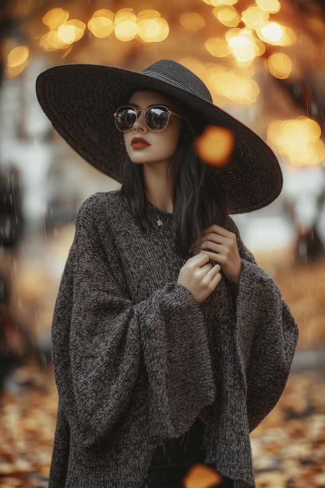 Knit Ponchos for Layering in Autumn Showers - photo 5