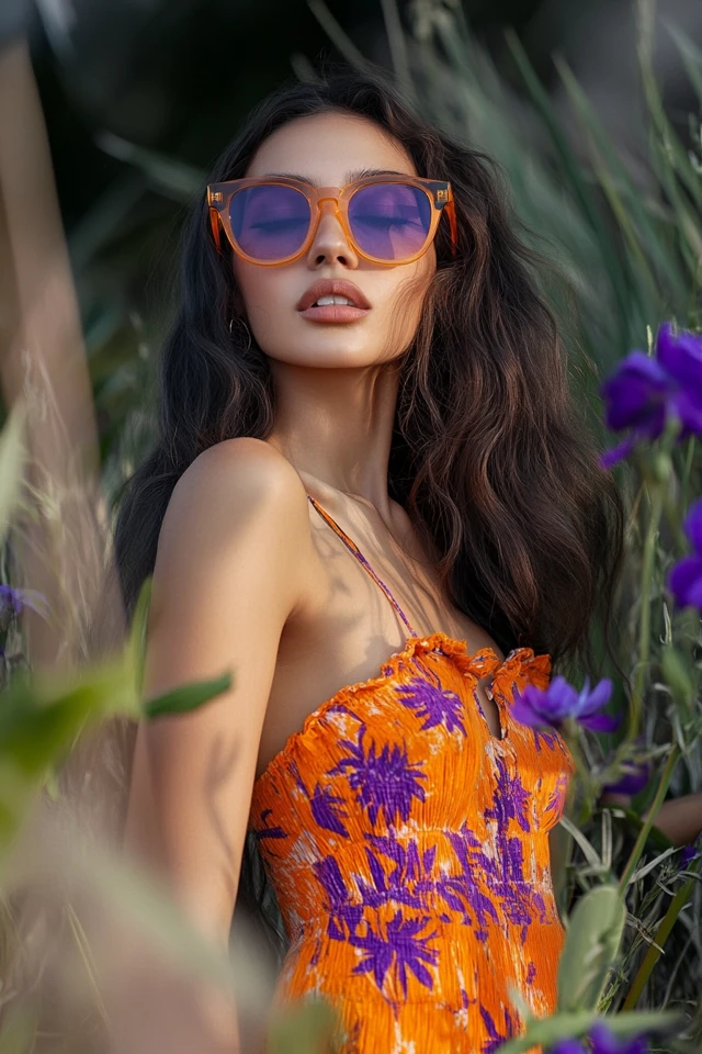 Playful Orange and Purple Color Combinations for Sundresses - photo 5