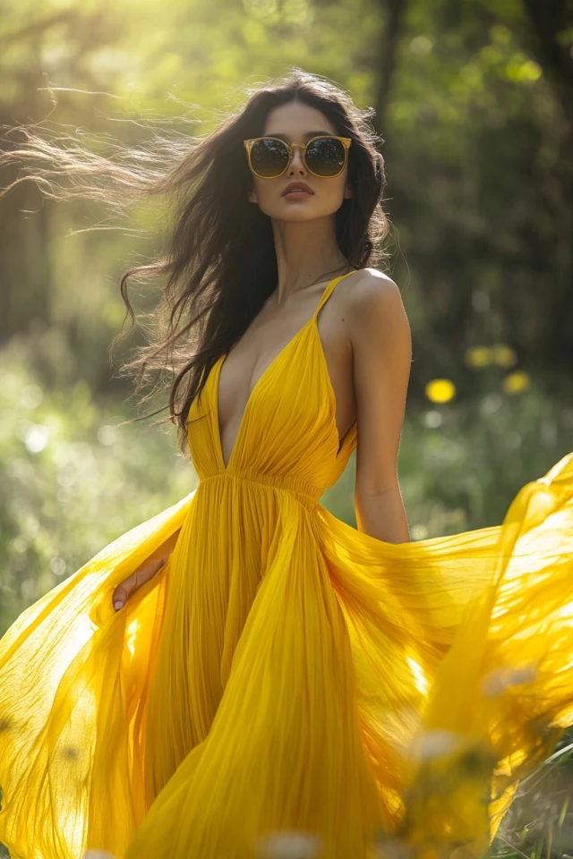 Bright Yellow Dresses for Summer Solstice Celebrations - photo 5