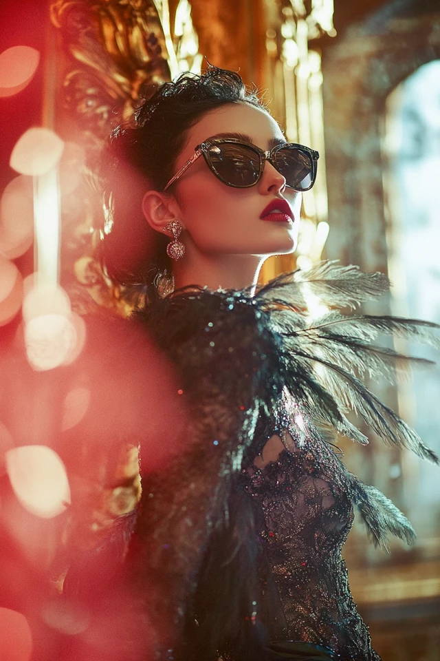 Feather Accents in Dresses for Winter Glam - photo 5