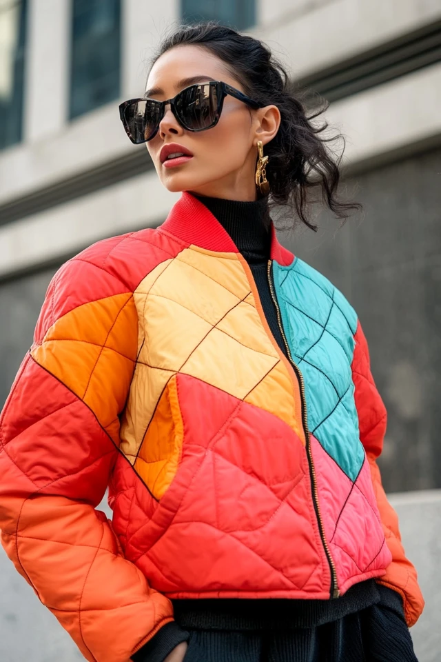 Quilted Jackets in Vibrant Colors for Winter Trends - photo 5