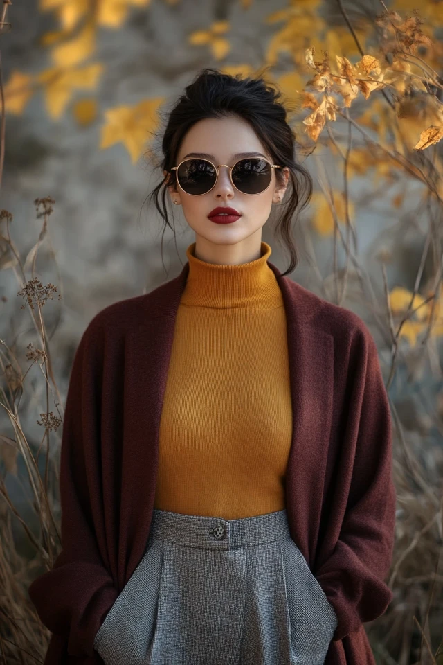Deep Burgundy and Mustard Color Pairings for Fall - photo 5