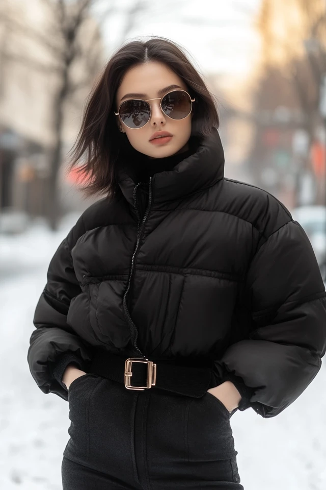 Puffer Jackets with a Twist: Belted and Fitted for Winter - photo 5