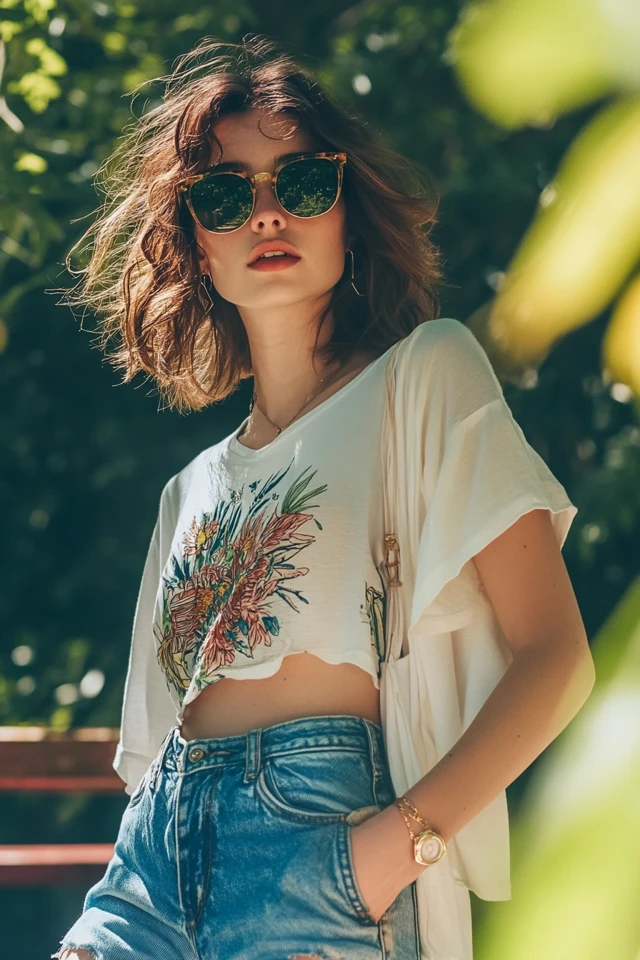 Laid-Back BBQ Attire with Denim Shorts - photo 5