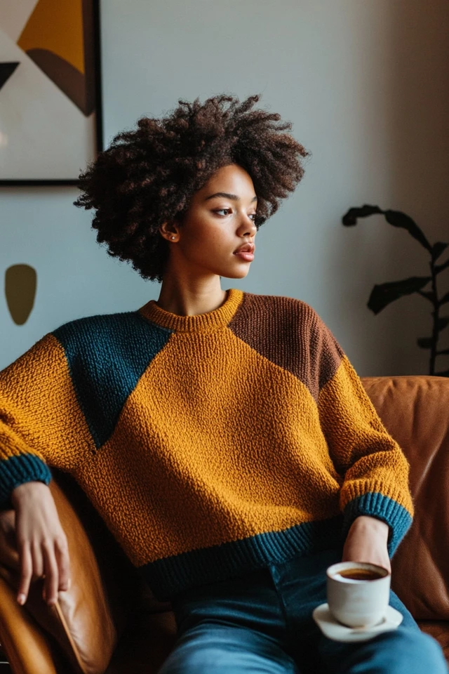 The Art of Mixing Warm and Cool Tones in Knitwear - photo 9