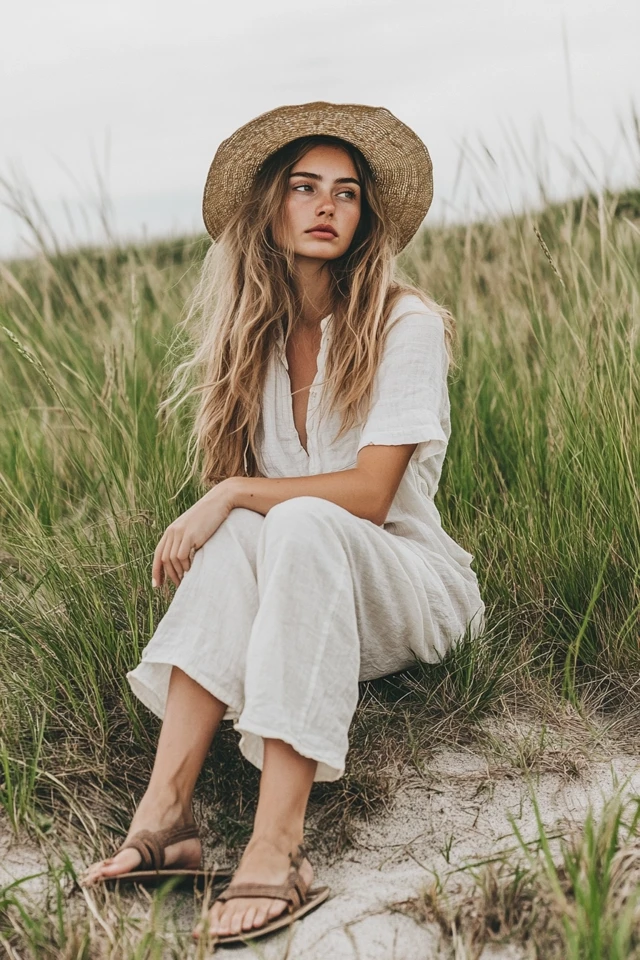 Rustic Linen and Cotton Outfits for Summer Comfort - photo 9