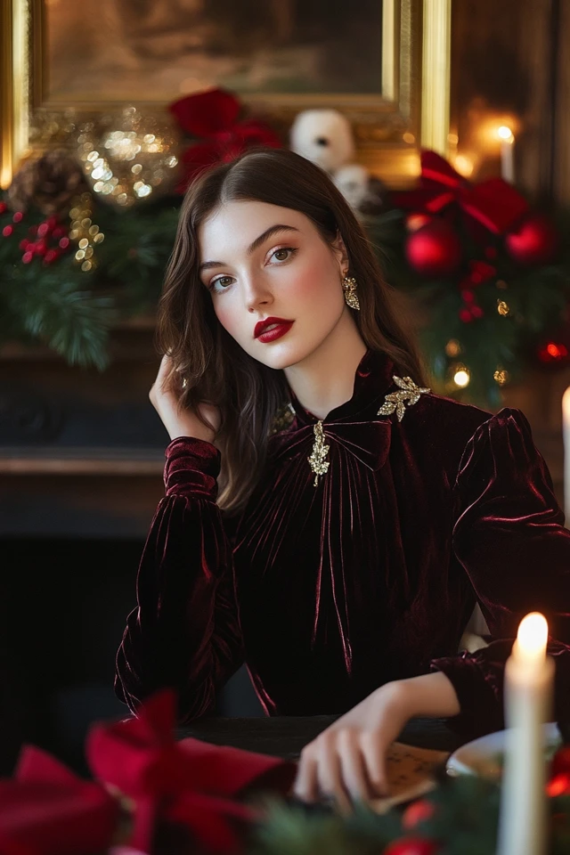 Silk and Velvet Blouses for Sophisticated Holiday Outfits - photo 9