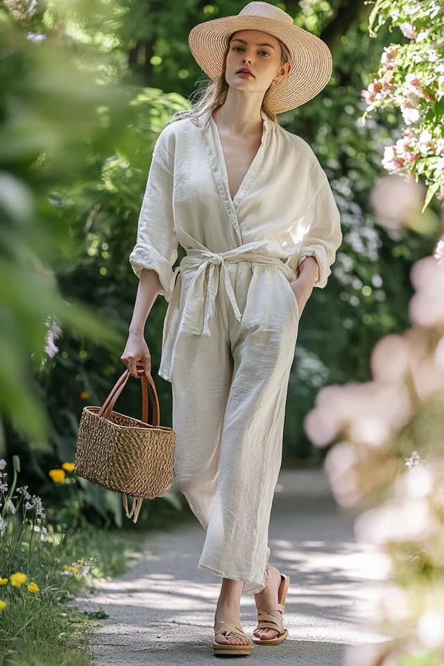 Breezy Linen and Cotton Looks for Spring Wardrobes - photo 9