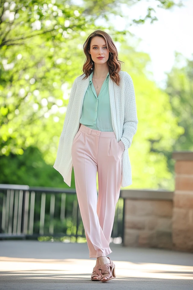 Soft Pastel Layering for Spring Transitional Looks - photo 9