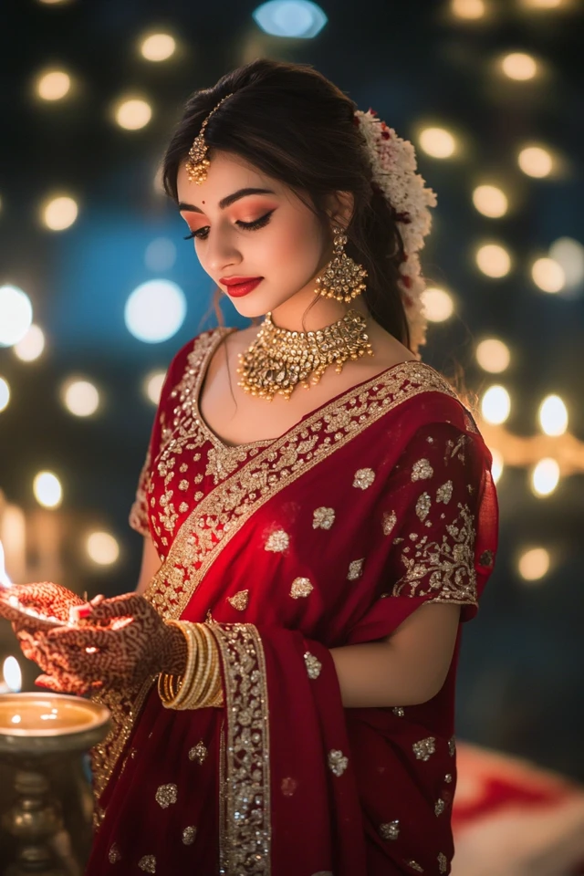 Embellished Sarees for Diwali Celebrations