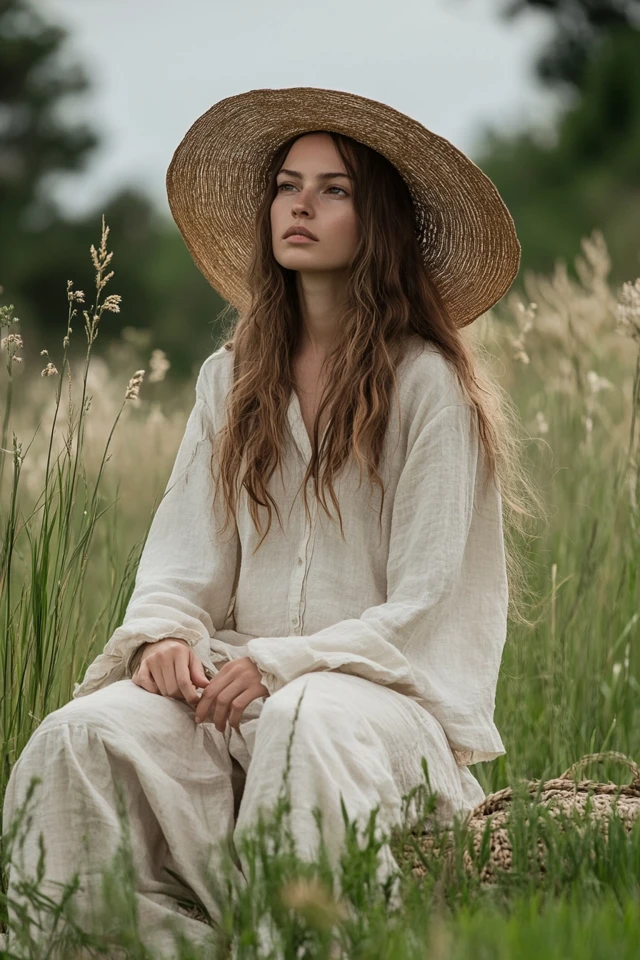 Rustic Linen and Cotton Outfits for Summer Comfort