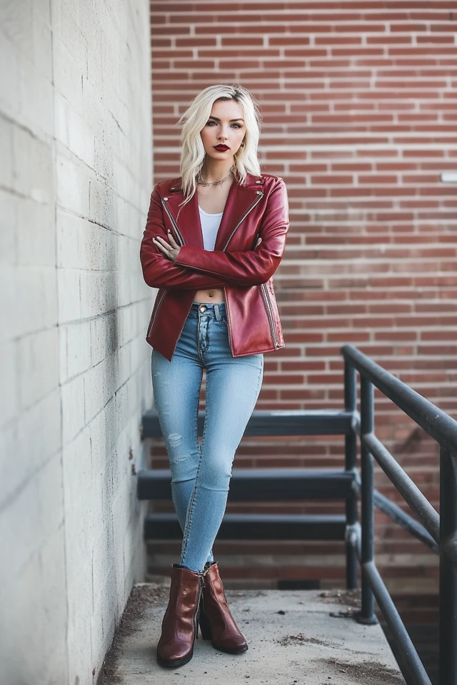 Combining Leather and Suede for Edgy Jackets
