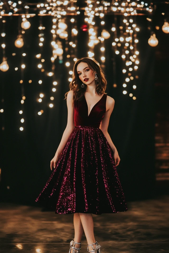 The Best Velvet and Sequins Pairings for Party Dresses