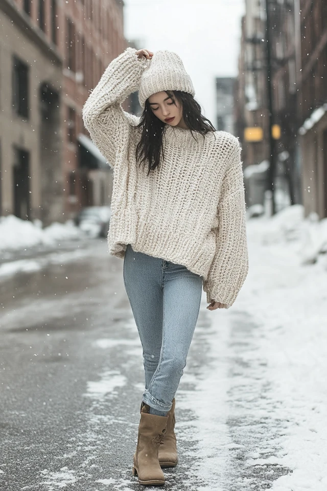 Cozy Oversized Sweaters for Winter Street Style