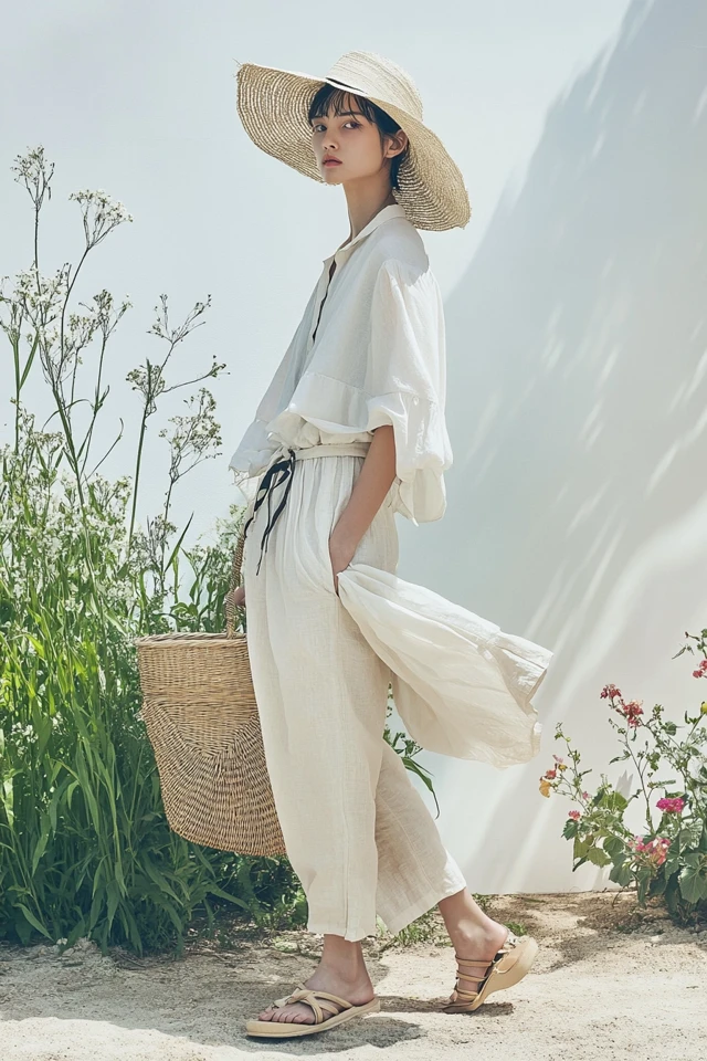 Breezy Linen and Cotton Looks for Spring Wardrobes