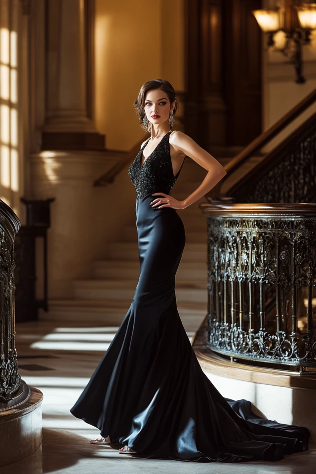 Dramatic Mermaid Silhouettes for Formal Evening Gowns