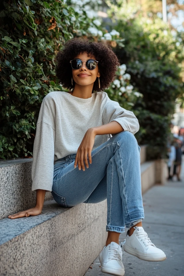 Relaxed Straight-Leg Denim for Casual Outfits