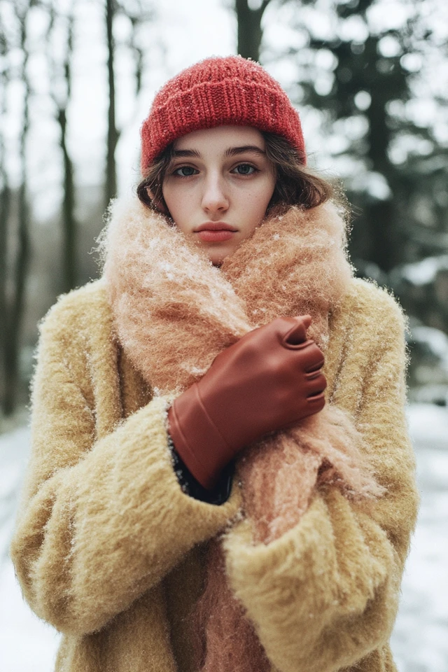 Fluffy Scarves for Extra Winter Warmth
