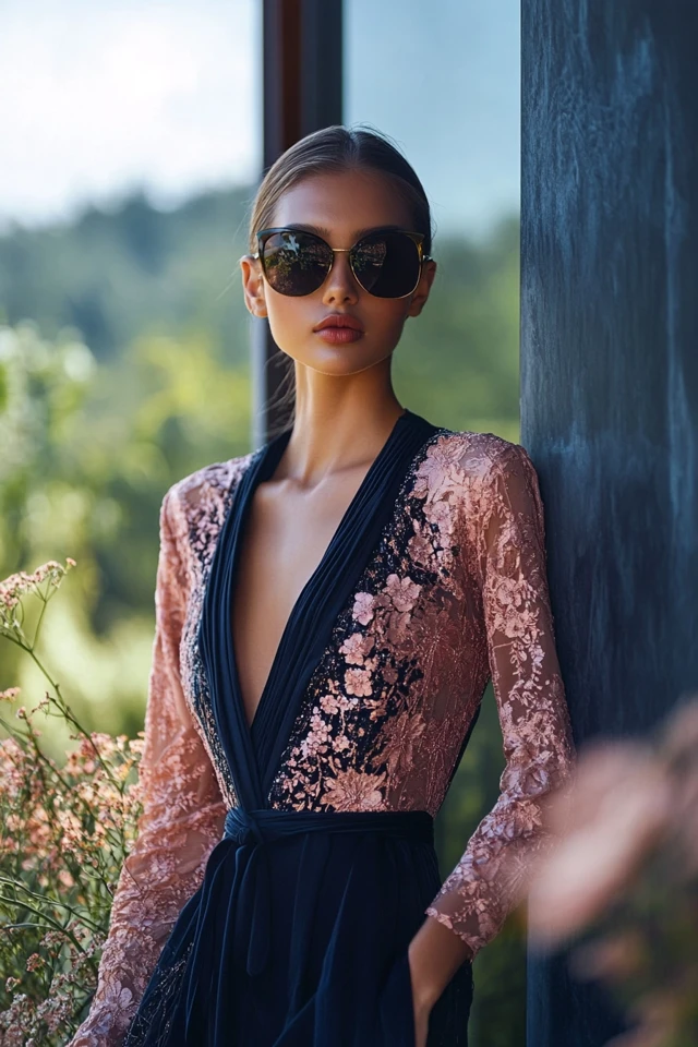 How to Style Dusky Rose and Navy Blue for Different Body Types