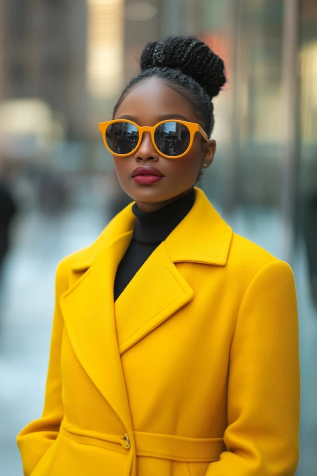Bright Yellow Outerwear for Winter Sunshine