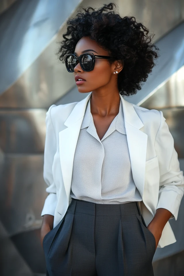 Structured Tailored Shorts for Summer Office Style