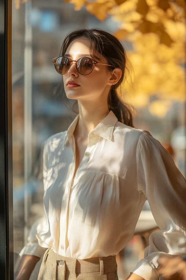 Lightweight Blouses for Warm Early Fall Afternoons