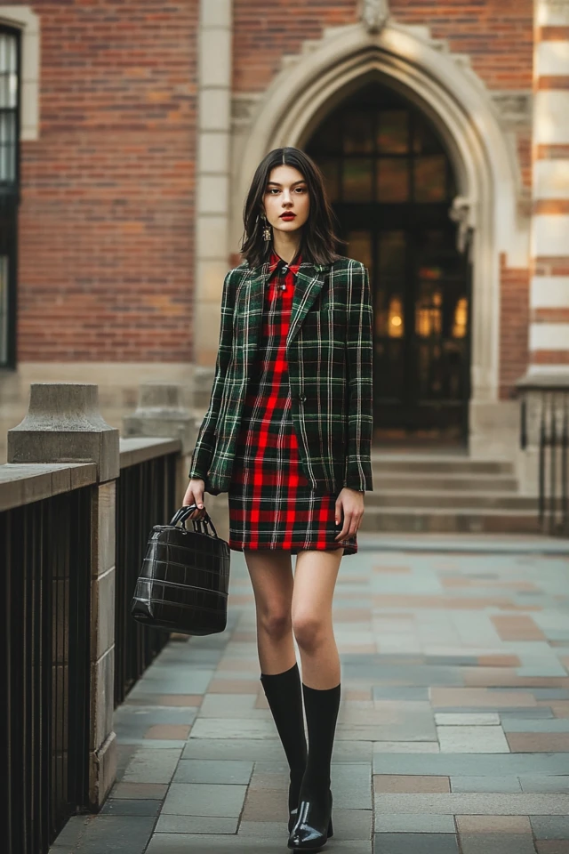 Preppy Plaid Skirts and Blazers for Back-to-School Vibes - photo 9