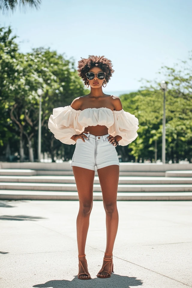 Statement Sleeves in Light Tops for Summer Trends: The Must-Have Look of the Season - photo 9