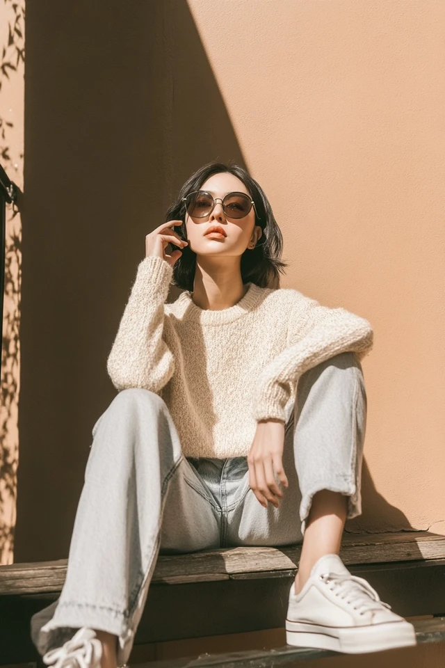 Simple Crew Neck Sweaters for Effortless Style - photo 9