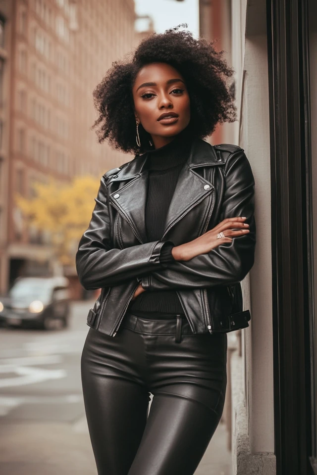 Sleek Leather Jackets for Cool Fall Nights - photo 9