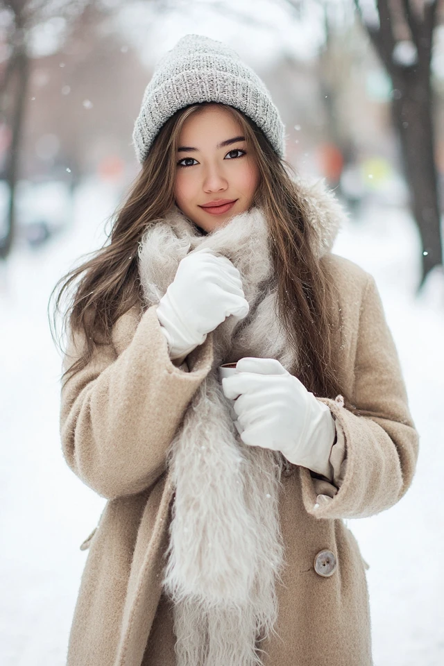 Fluffy Scarves for Extra Winter Warmth - photo 9