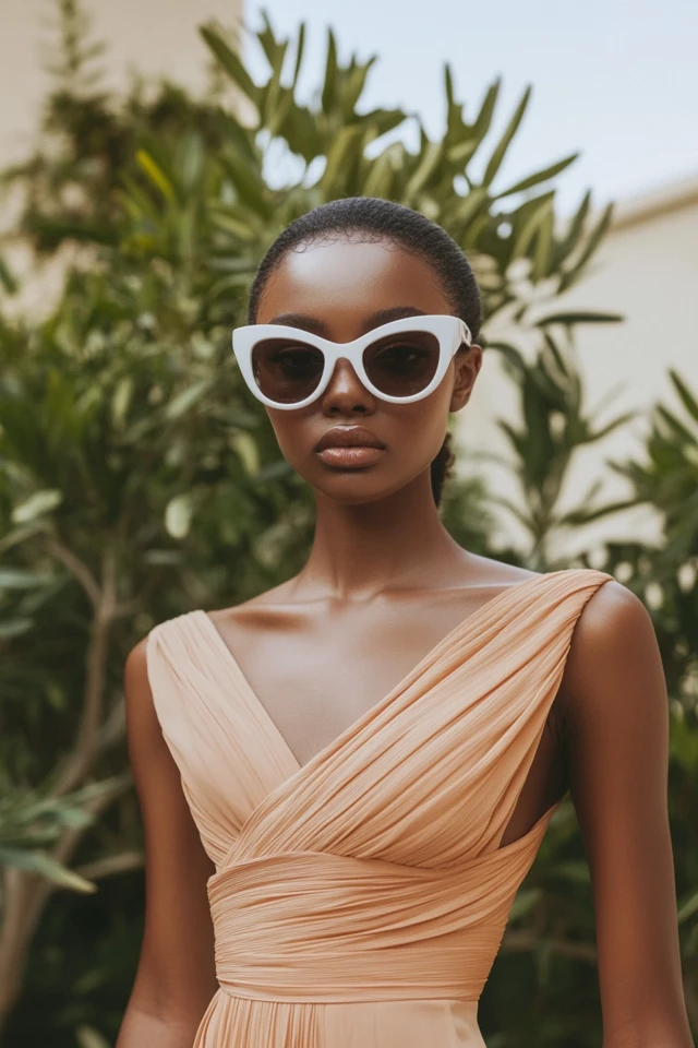 Warm Tan and Crisp White Color Ideas for Summer Dresses - photo 9