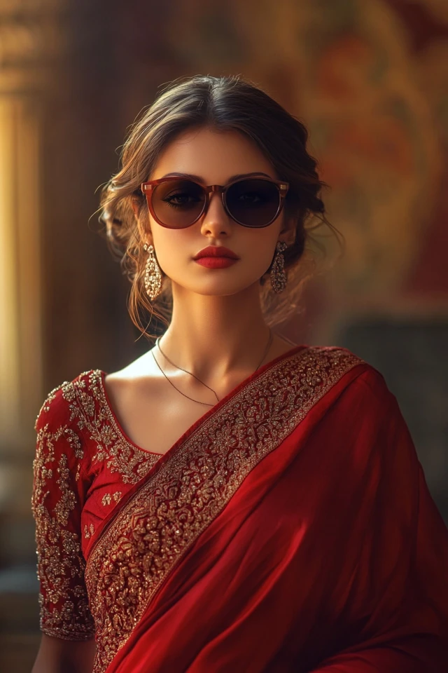Bold Red Sarees for Cultural Weddings - photo 9