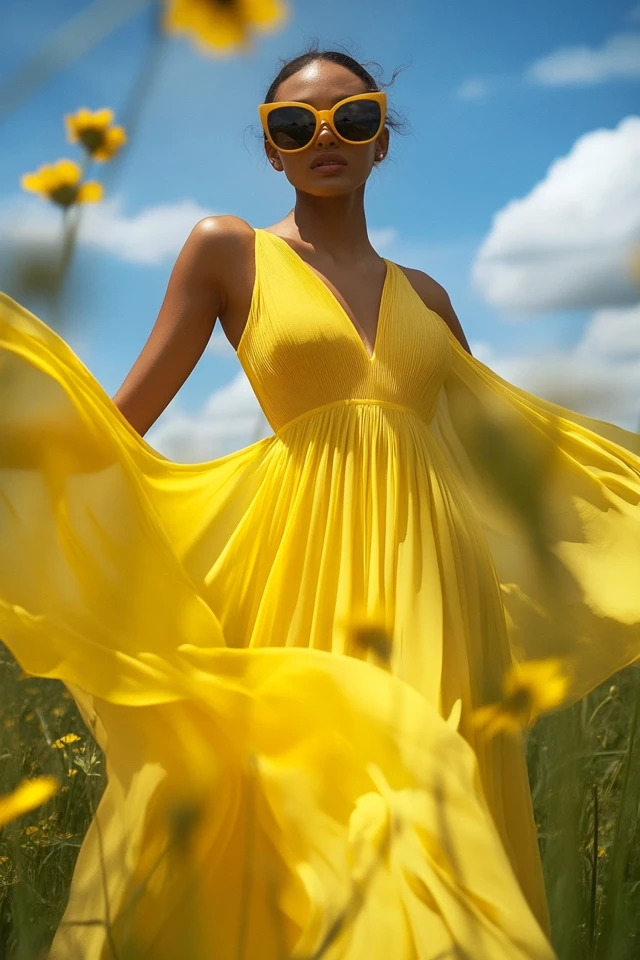 Bright Yellow Dresses for Summer Solstice Celebrations - photo 9