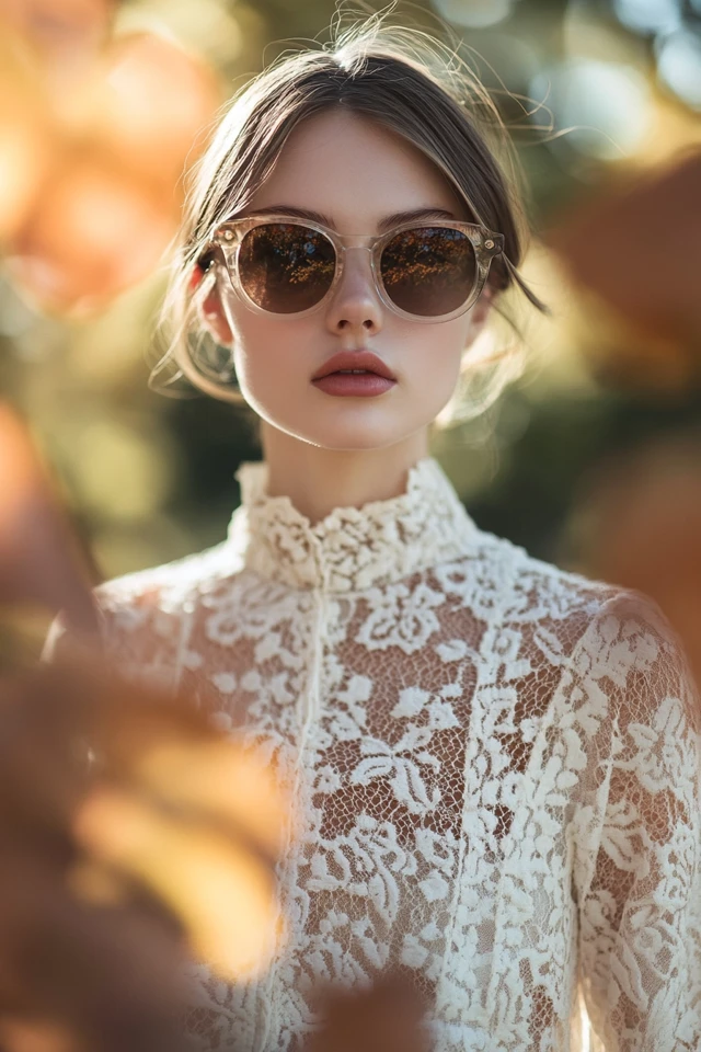 Pairing Lace with Wool for Feminine Fall Dresses - photo 9