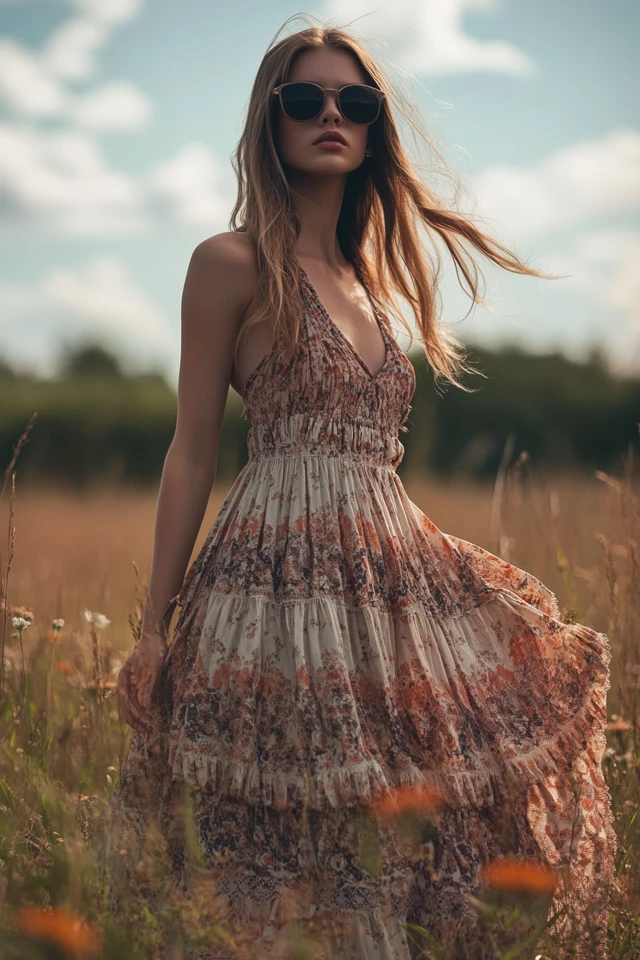 Maxi Dresses with Tiered Skirts for Boho Vibes - photo 9