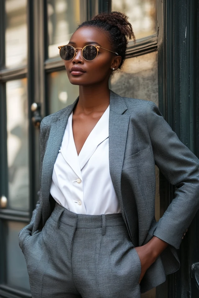 Structured Tailored Shorts for Summer Office Style