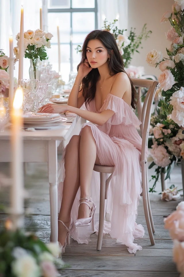 Romantic Pink Dresses for Valentine’s Day Dinners - photo 6