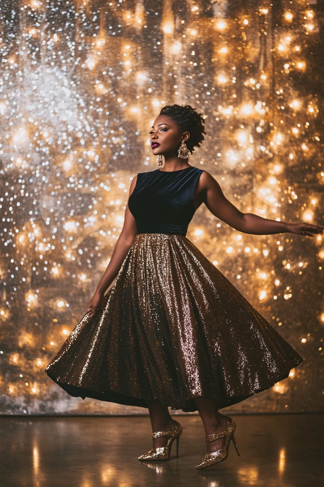 The Best Velvet and Sequins Pairings for Party Dresses - photo 6